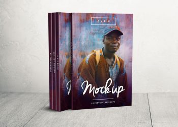 Boxset with Small Spine Mockup PSD