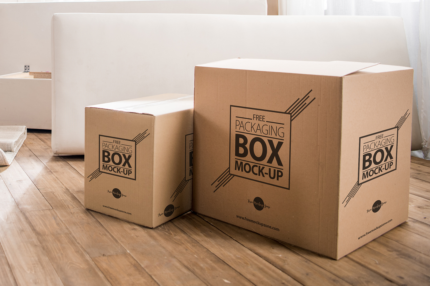 Corrugated Carton Packaging Box Mock-Up - Best Free Mockups