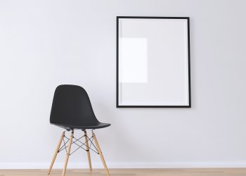 Free Realistic Poster Mockup 3D Render