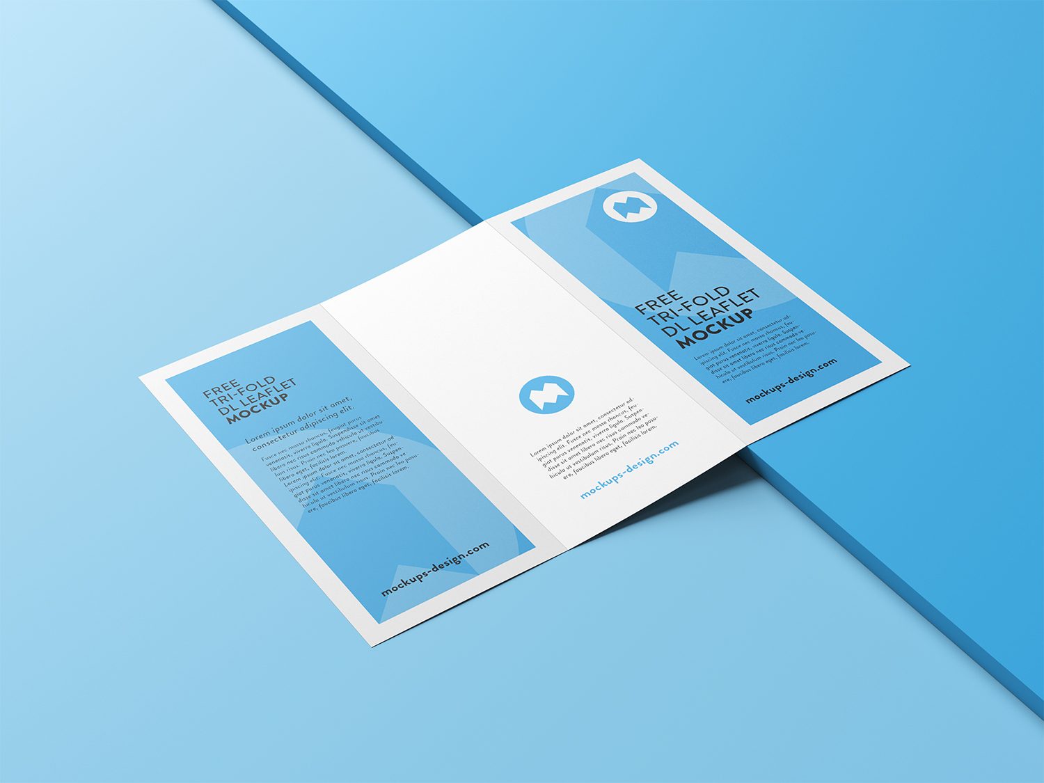 Free Tri-Fold Leaflet Mockup