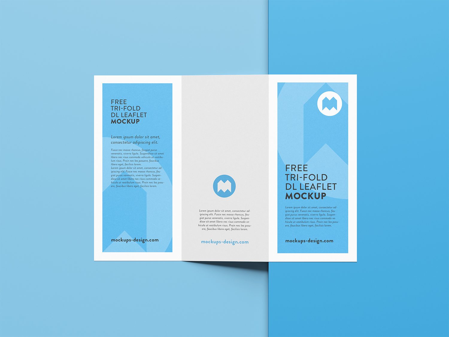 Free Tri-Fold Leaflet Mockup