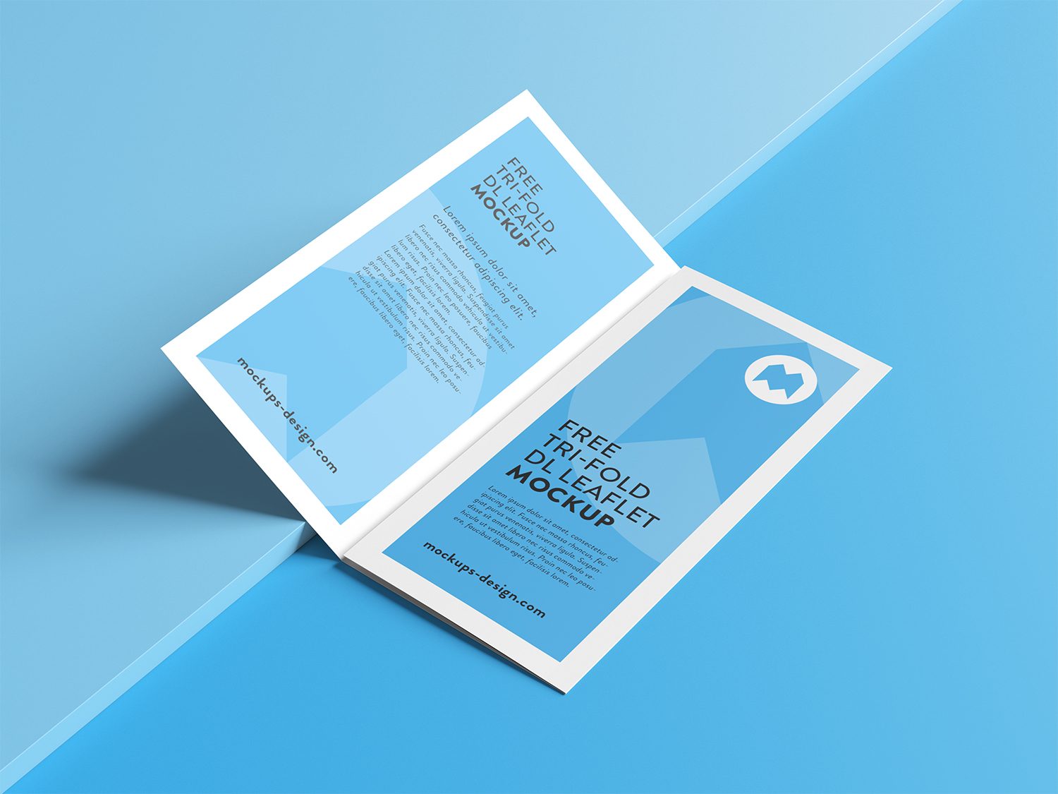 Free Tri-Fold Leaflet Mockup