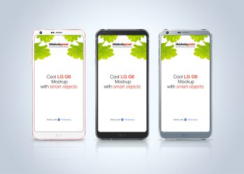 LG G6 Smartphone Mockup