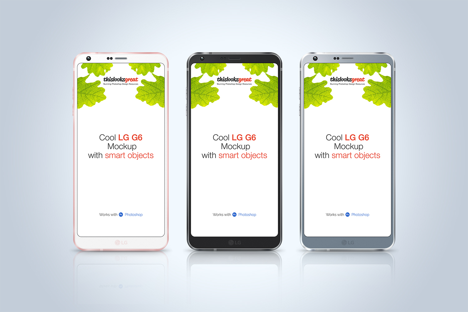 LG G6 Smartphone Mockup