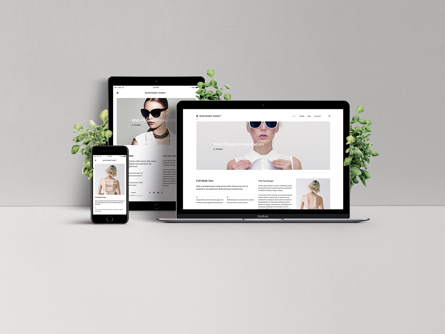 Responsive Web Design Showcase Mockup