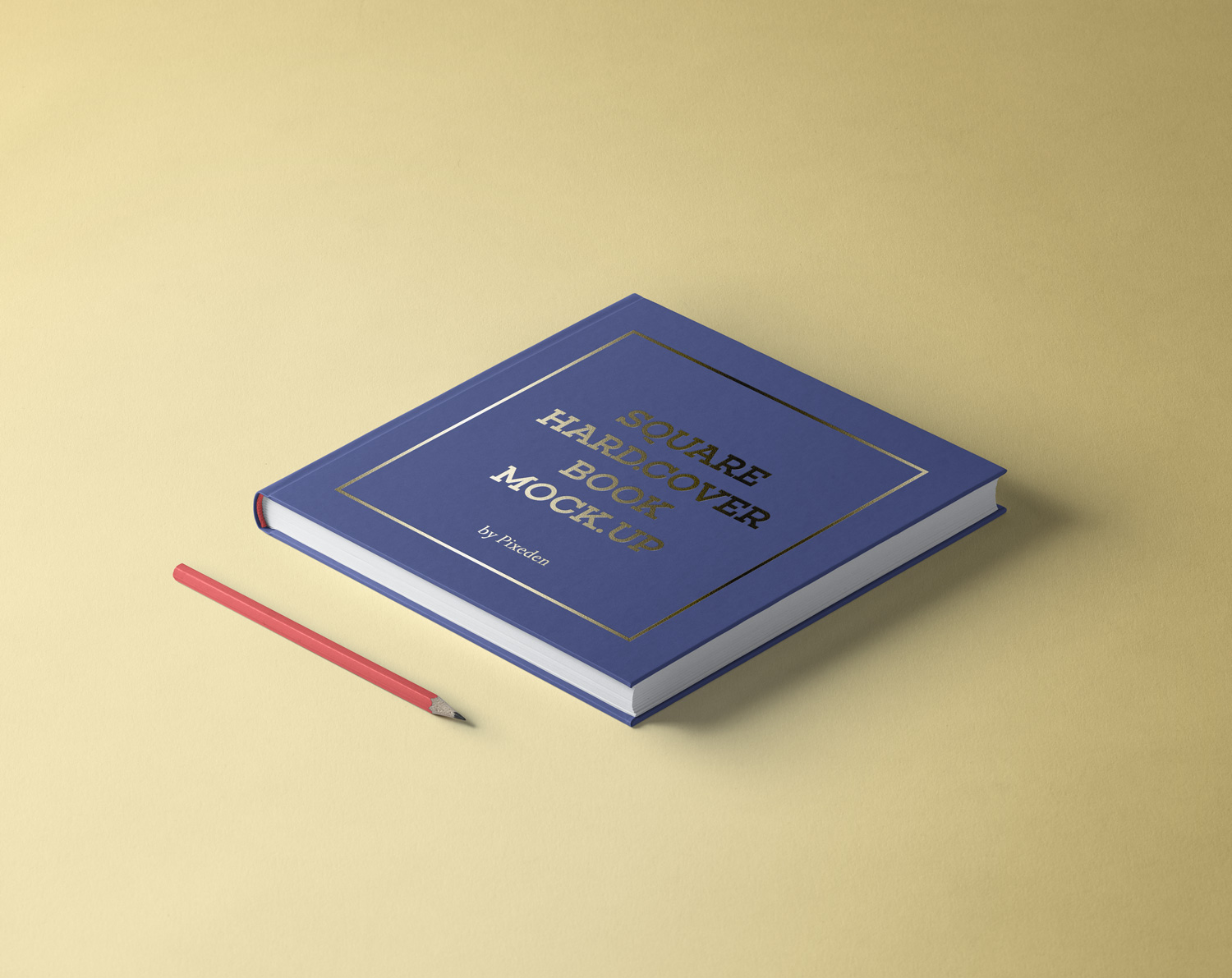 Square Hardcover Book Mockup