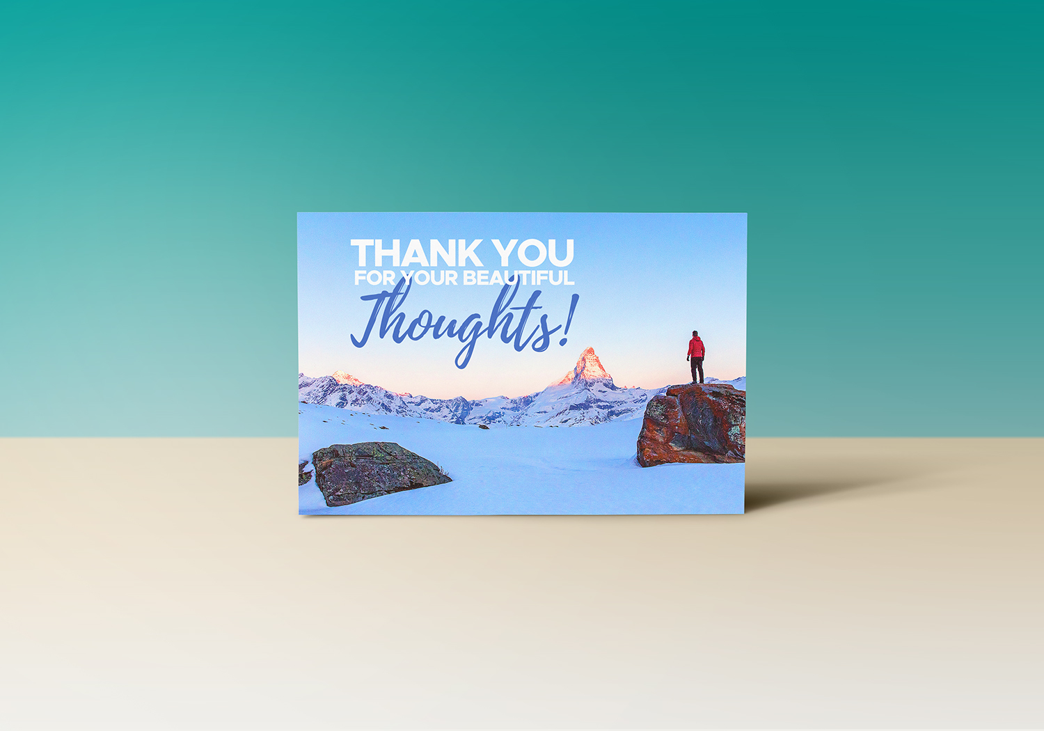 Thank You Notes Card Mockup PSD