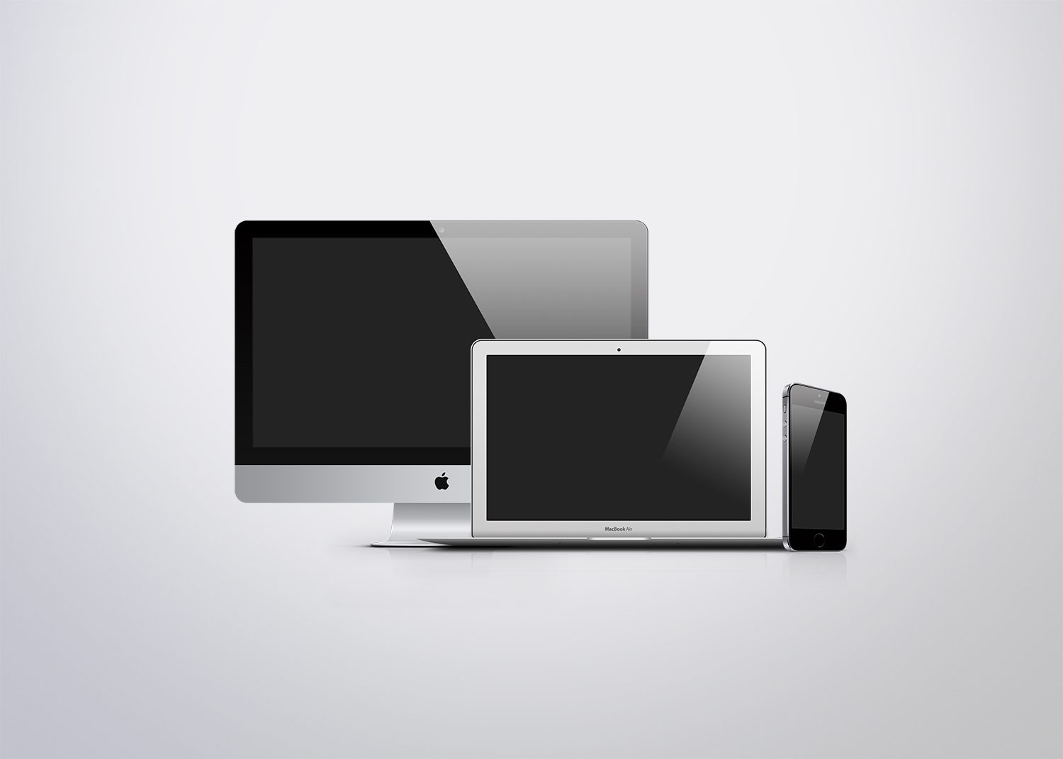 Apple Devices Responsive Screen Mockups