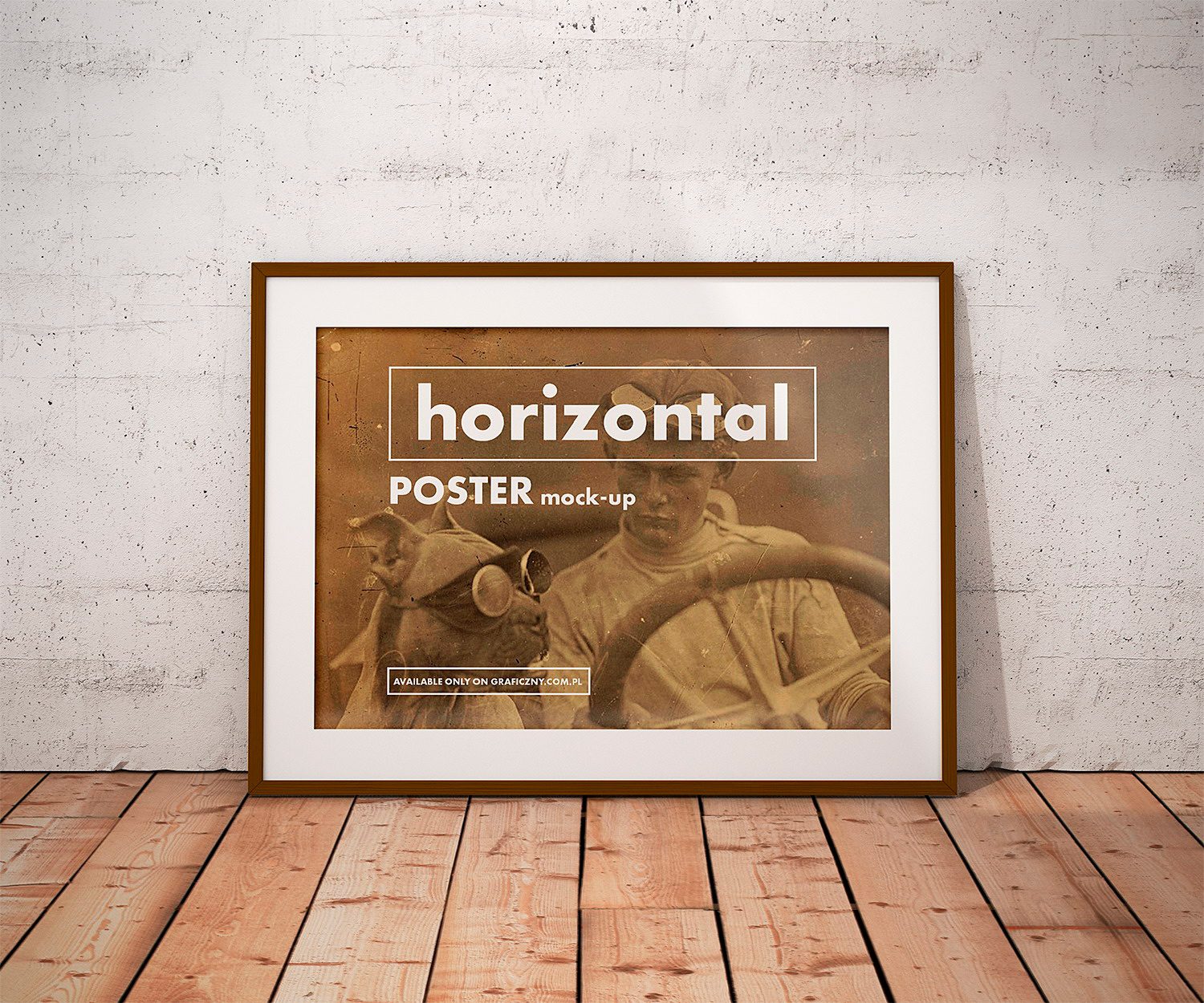 Free Vintage Posters Frame Mockup