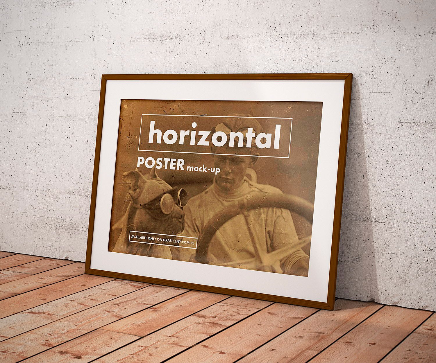 Free Vintage Posters Frame Mockup