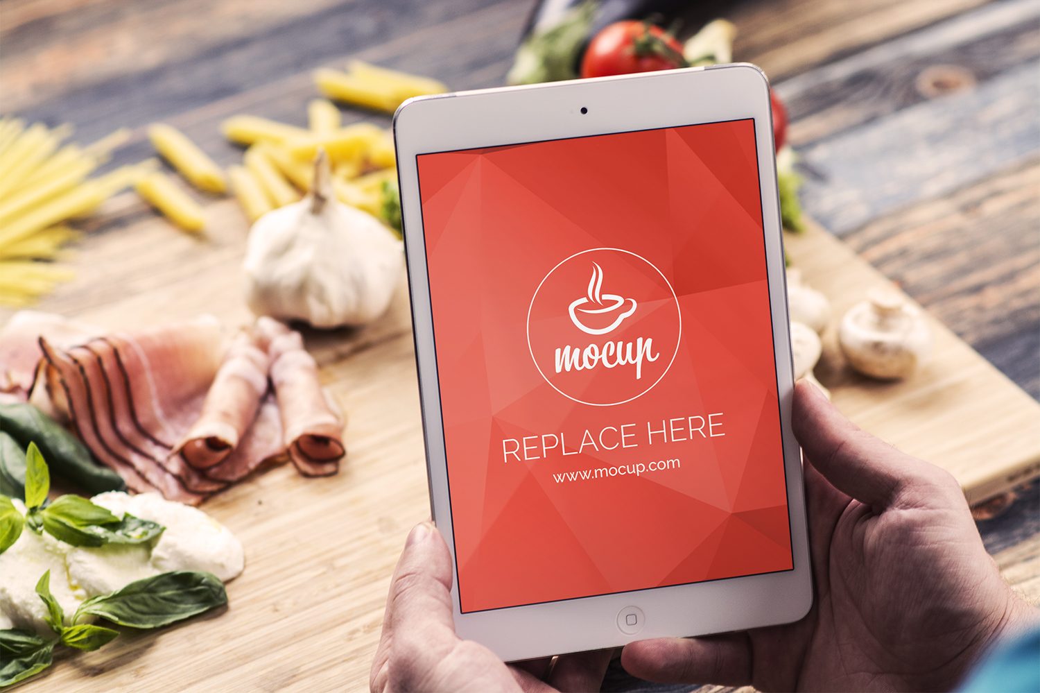 Free iPad Mini Mockup Food