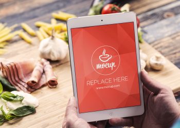 Free iPad Mini Mockup Food