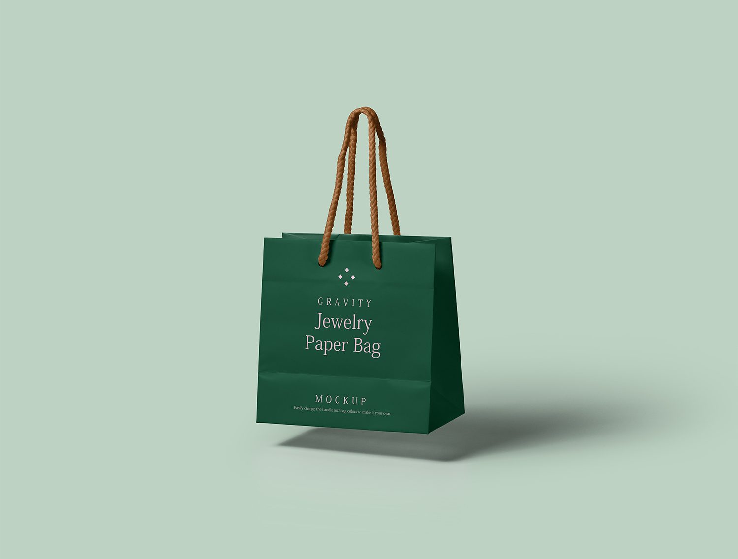 Gravity Paper Bag PSD Mockup