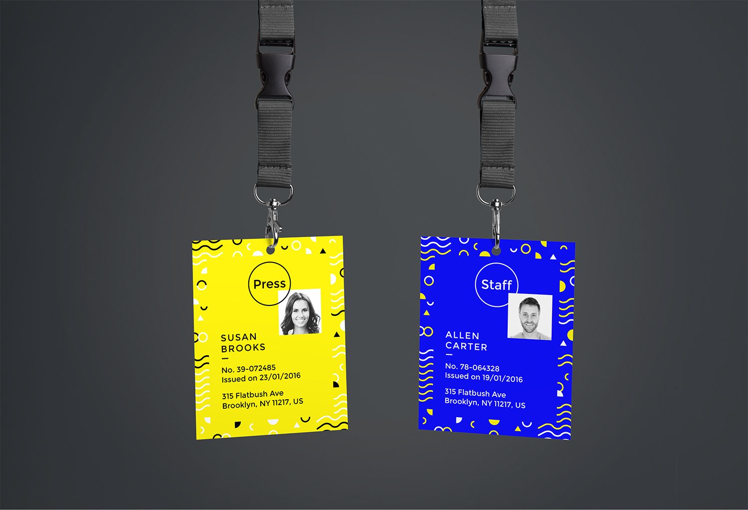 ID Card PSD Mockup