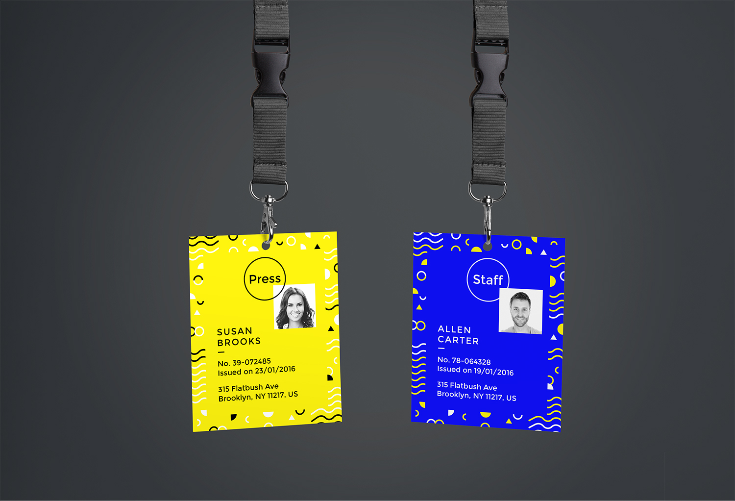 ID Card PSD Mockup