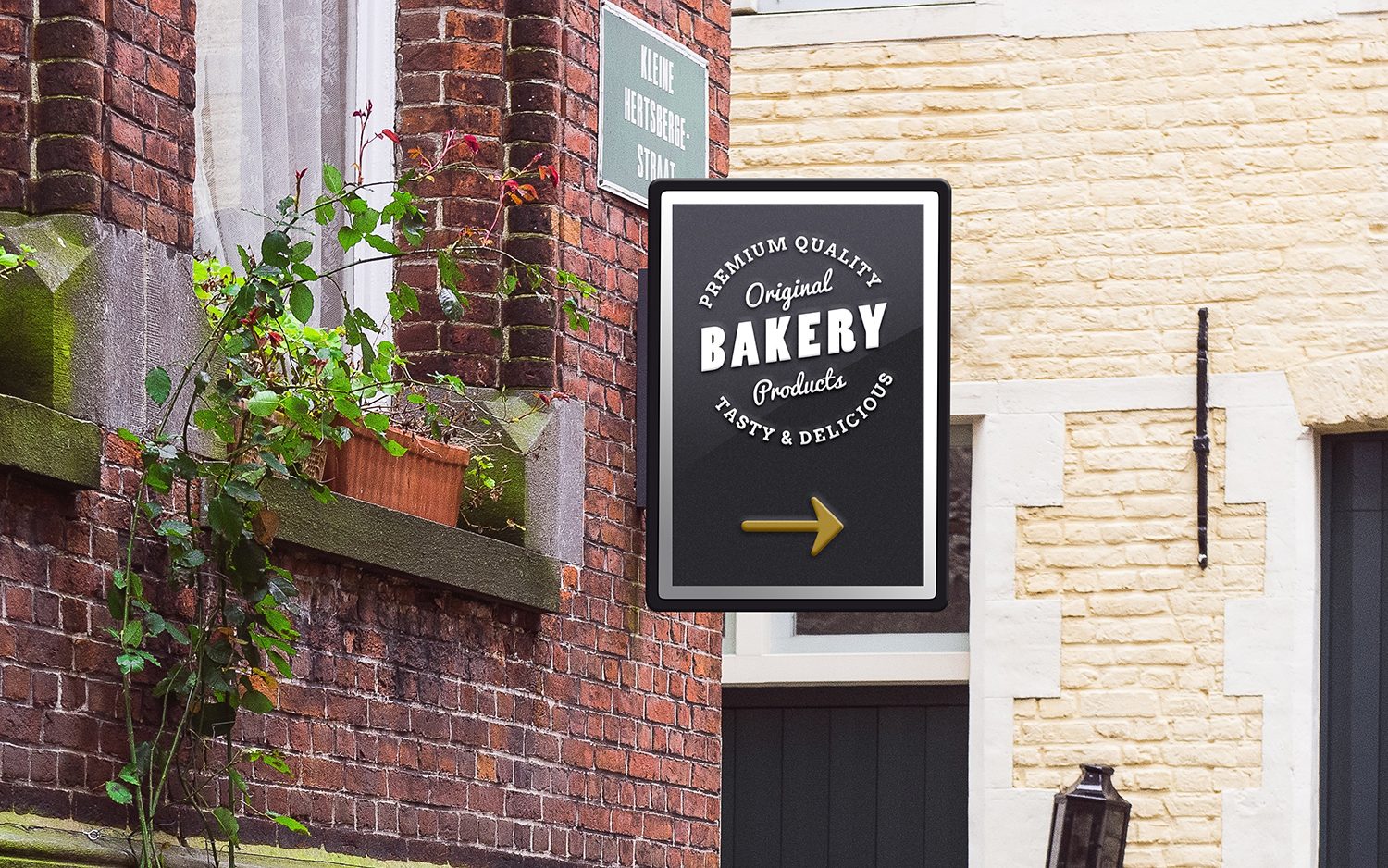 Public Signage Logo Mockup