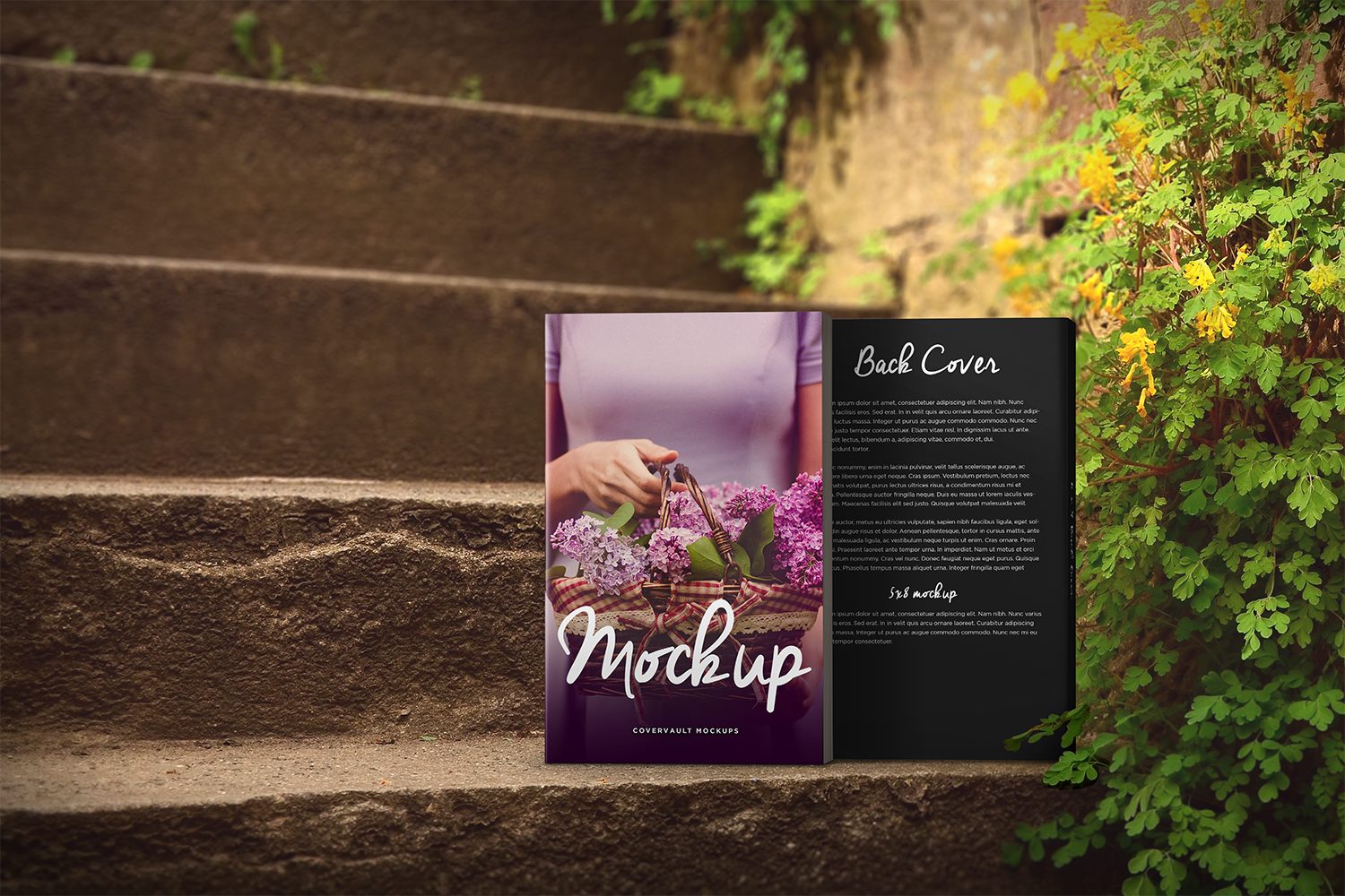 Romantic Steps Paperback Book Mockup