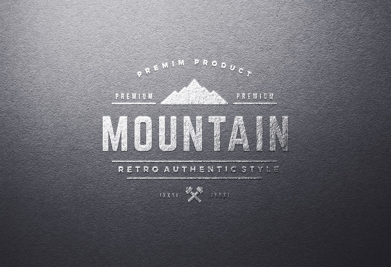 Embossed Logo on Foil Mockup - Mockup World