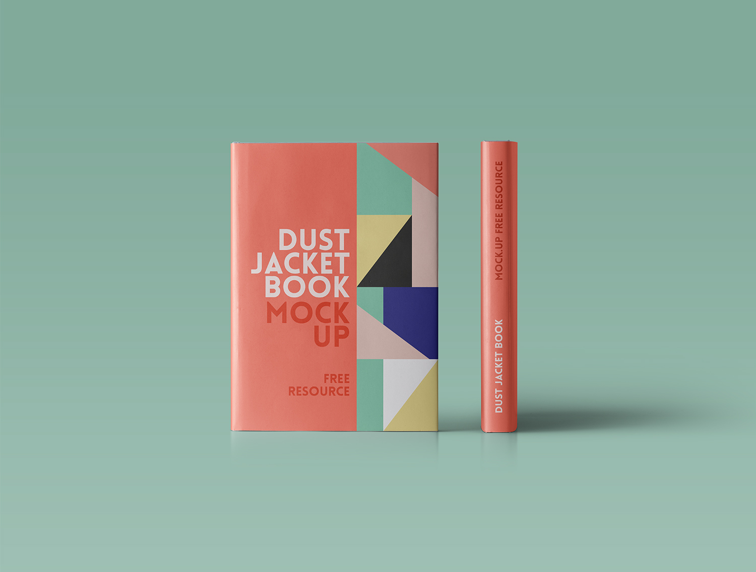 Standing Hardcover Book Mockup Dust Jacket