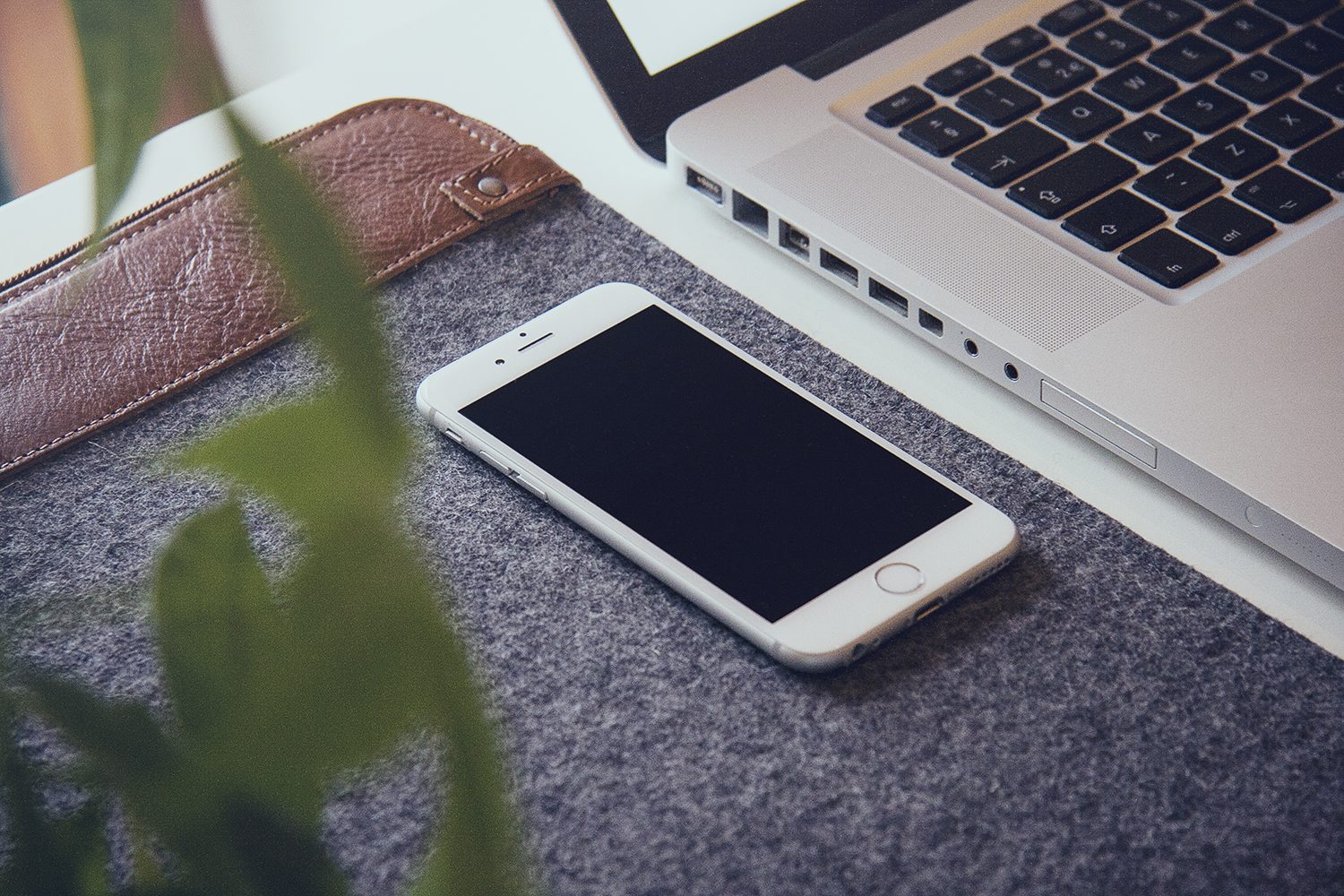 iPhone on a Table Mockup