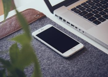 iPhone on a Table Mockup