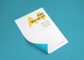 A4 Paper PSD Mockup