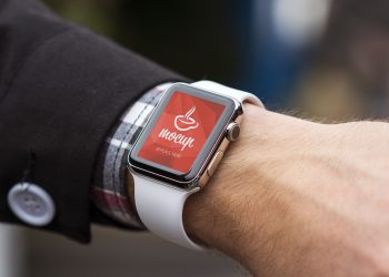 Apple Watch on Wrist Mockup