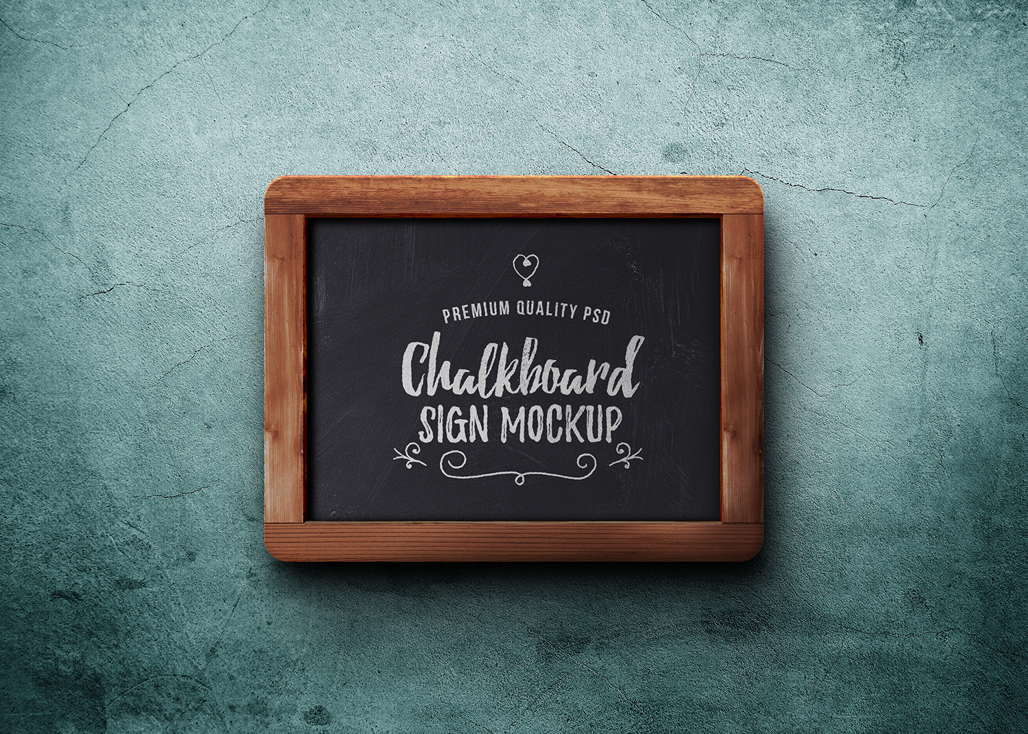 Chalkboard Sign PSD Mockup