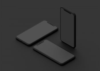 Clay Style iPhone X Mockups