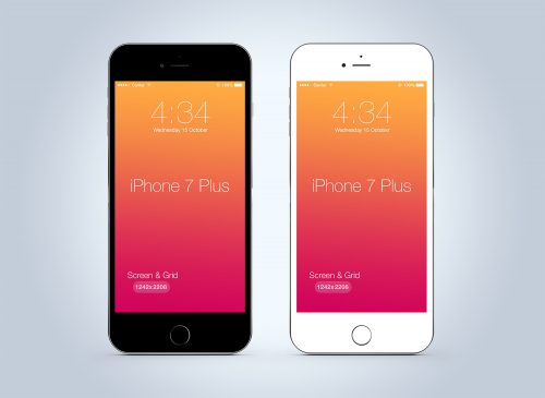 Clean iPhone 7 Plus Mockup
