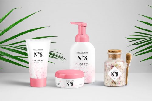 Cosmetics Packaging PSD Mockup