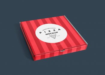 Free Delicious Pizza Box Mockup