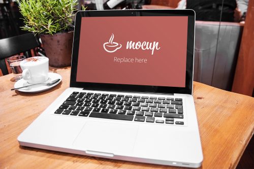 Free MacBook Pro Mockup Restaurant