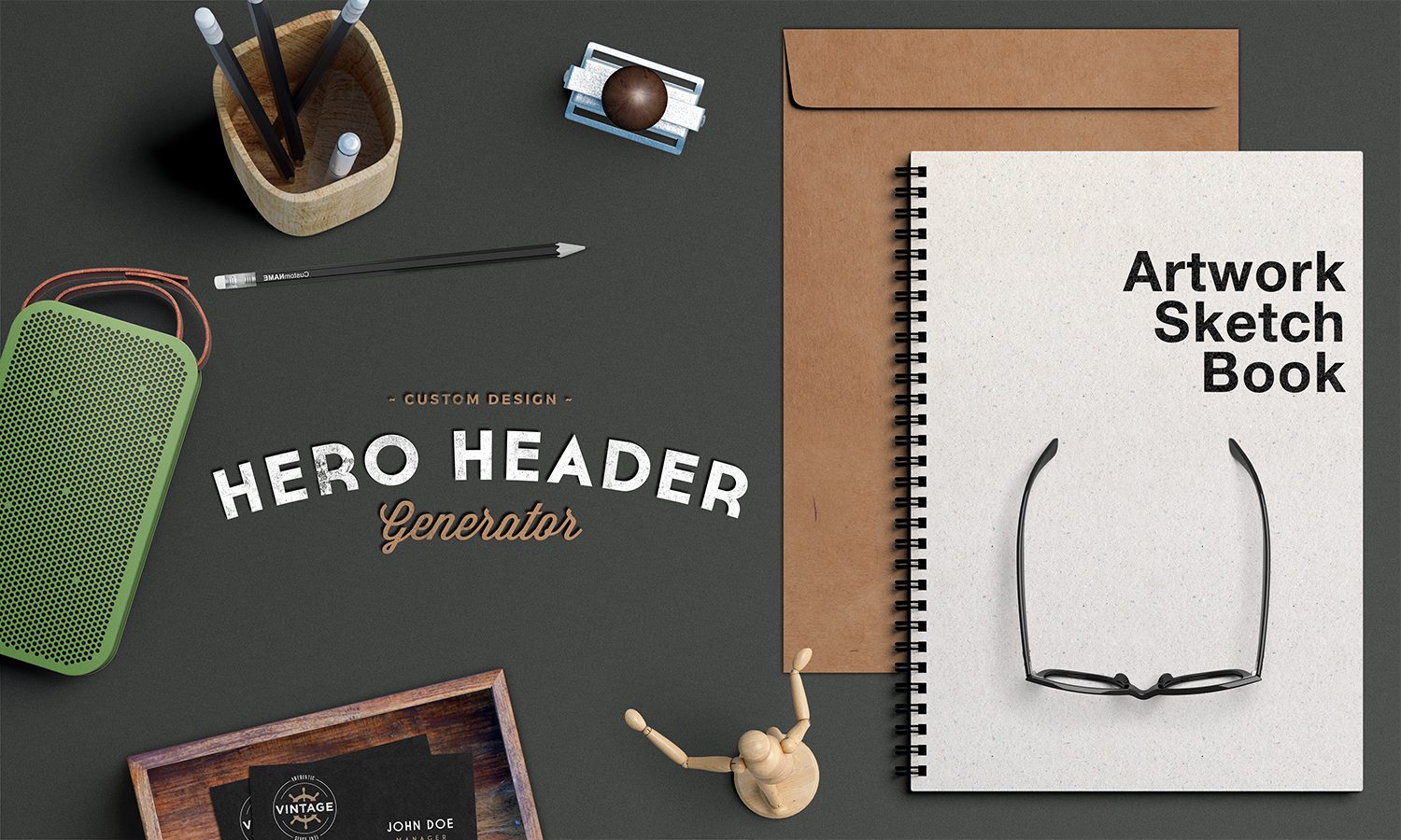 Hero Header Scene Mockup