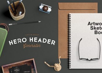 Hero Header Scene Mockup