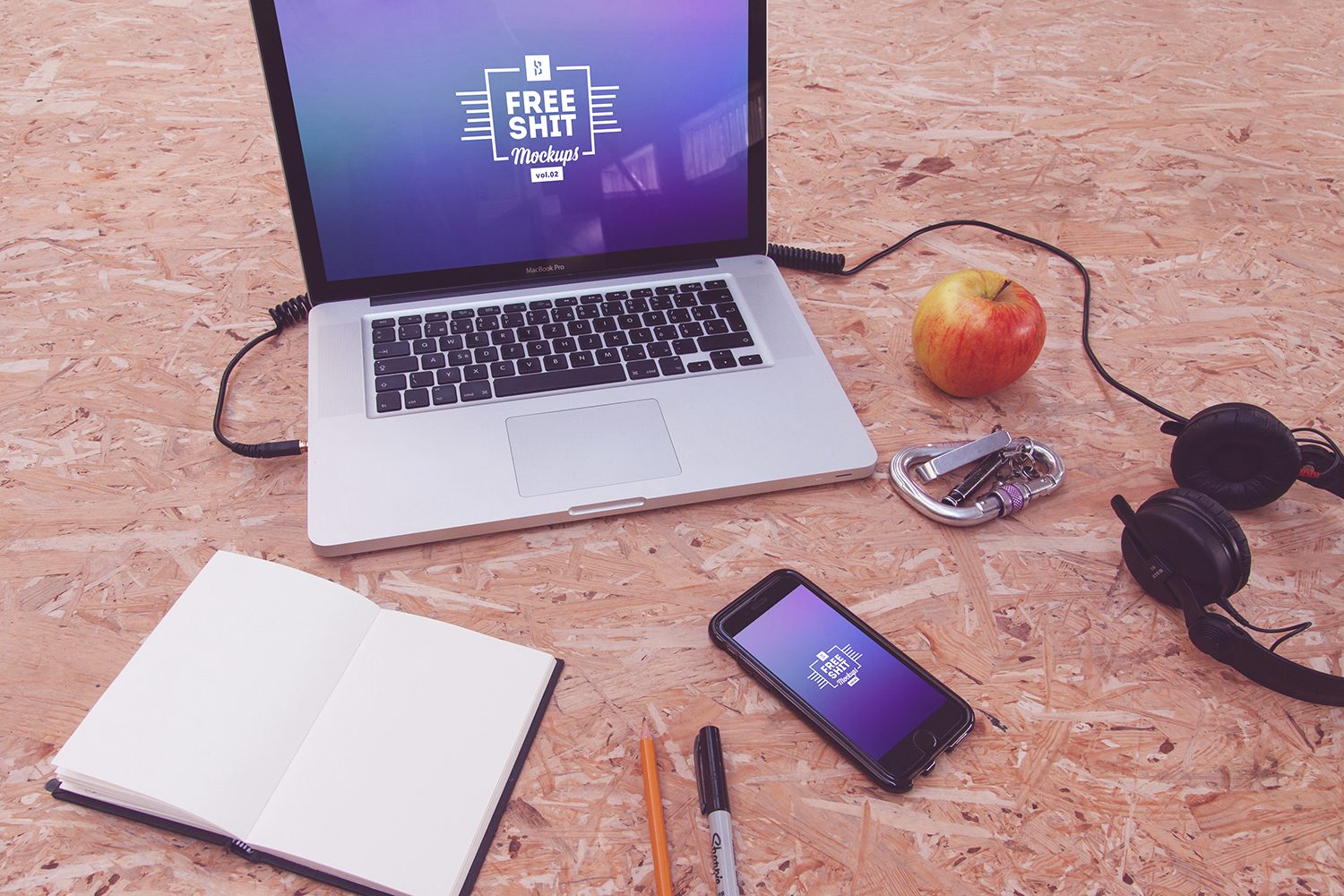 Huge MacBook and iPhone Mockup Bundle