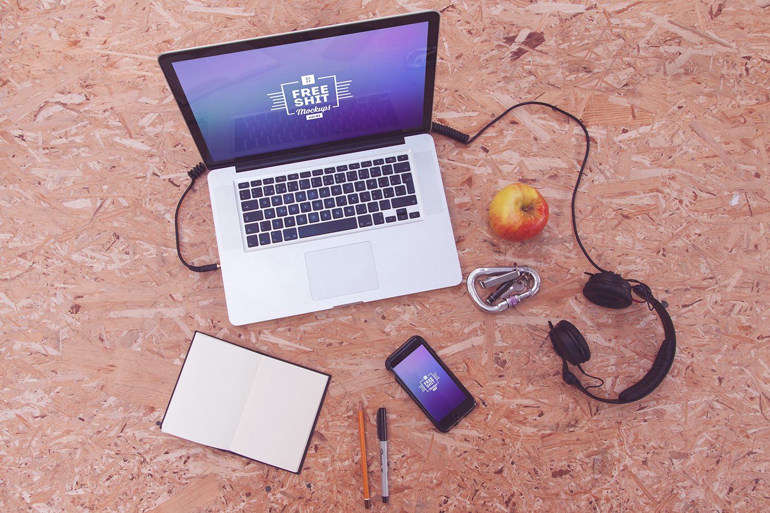 Huge MacBook and iPhone Mockup Bundle