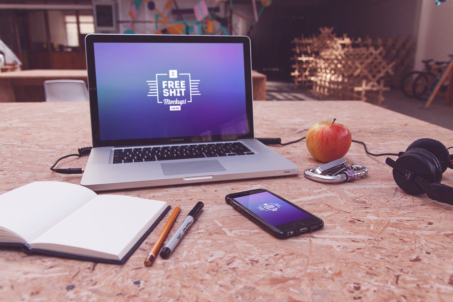 Huge MacBook and iPhone Mockup Bundle