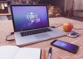 Huge MacBook and iPhone Mockup Bundle