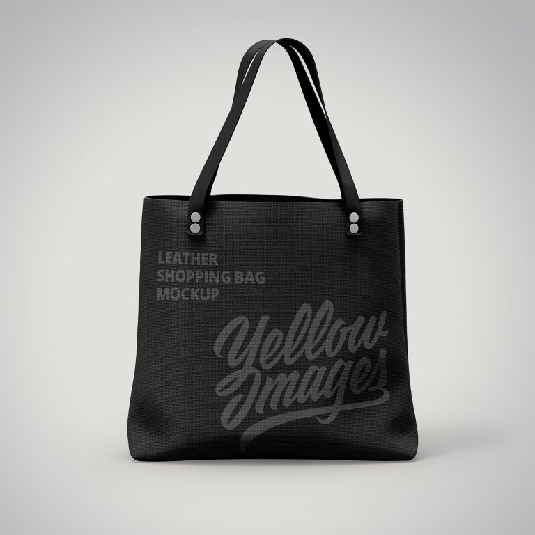 Leather Shopping Bag Mockup