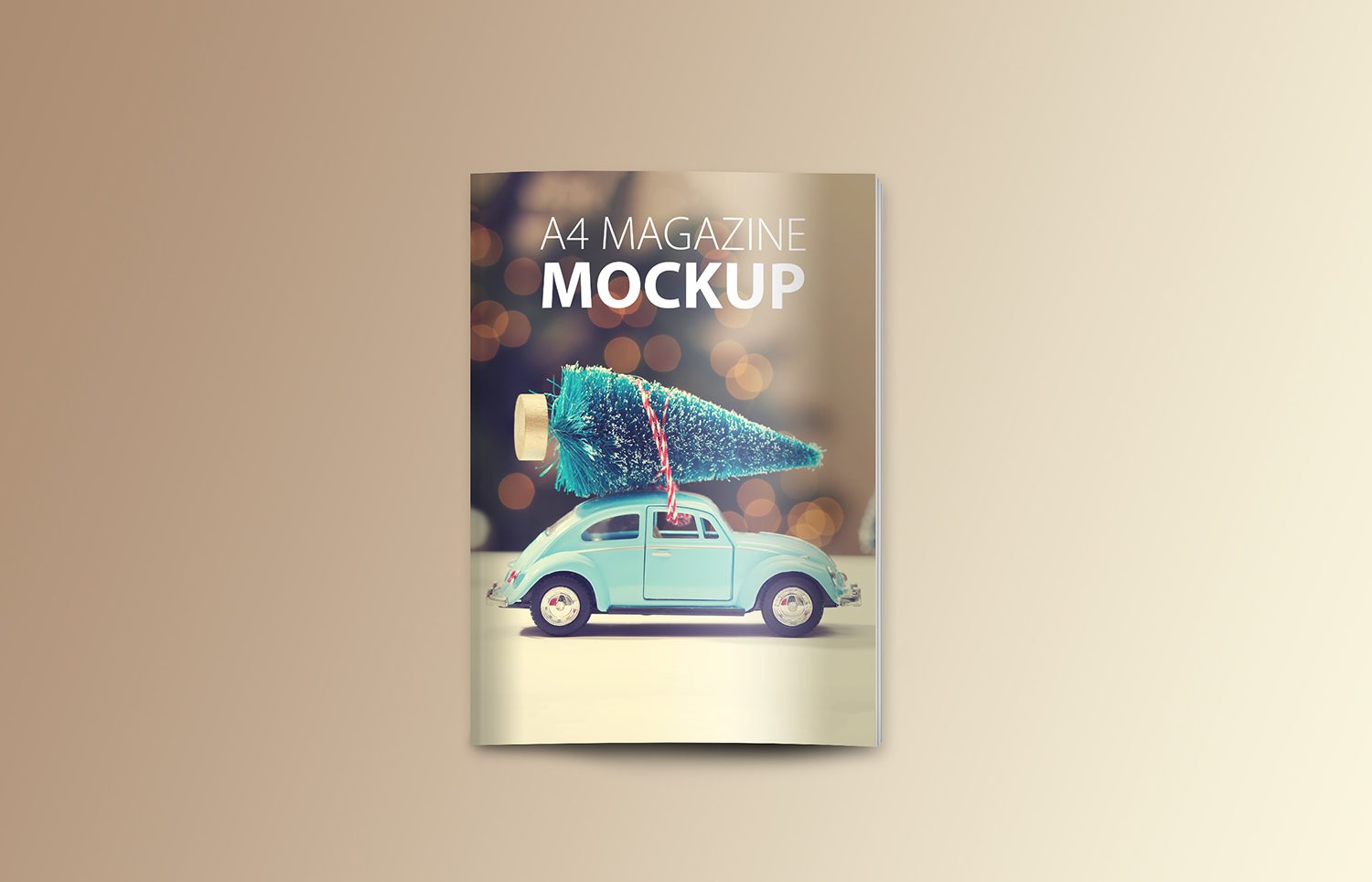 PSD Magazine Mockup Top View