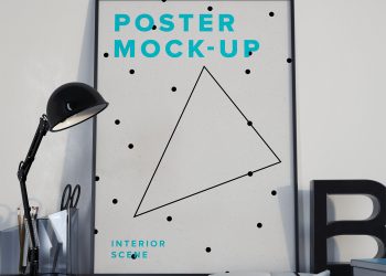 Poster Mockup PSD – Interior Scene
