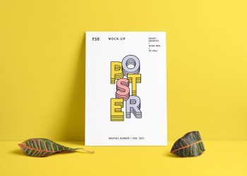 Poster Mockup PSD (Portrait & Landscape)