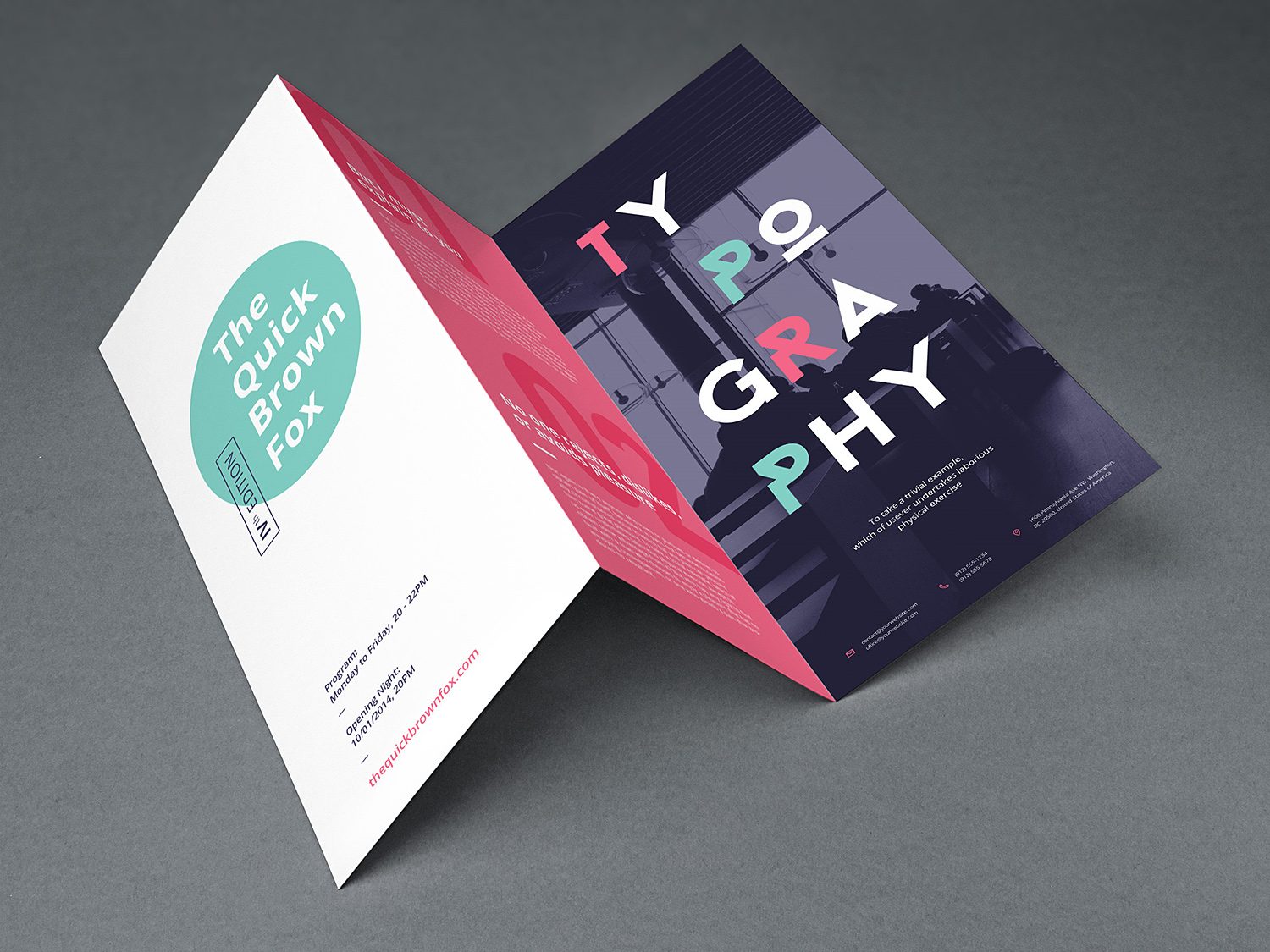 Tri-Fold Brochure Mockup