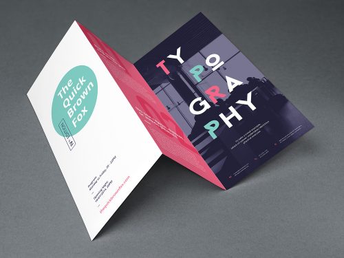 Tri-Fold Brochure Mockup