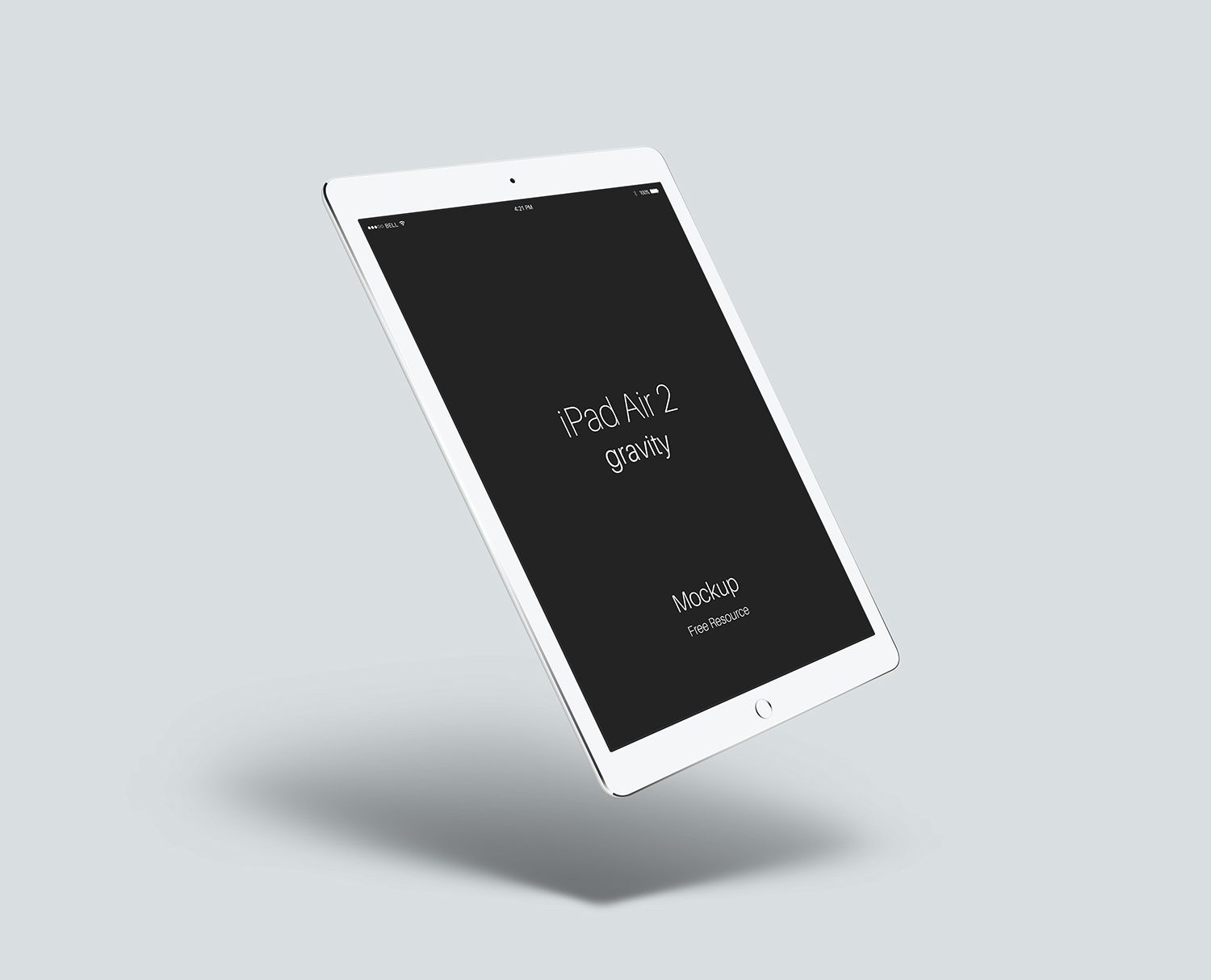 iPad Air 2 Gravity Mockup PSD