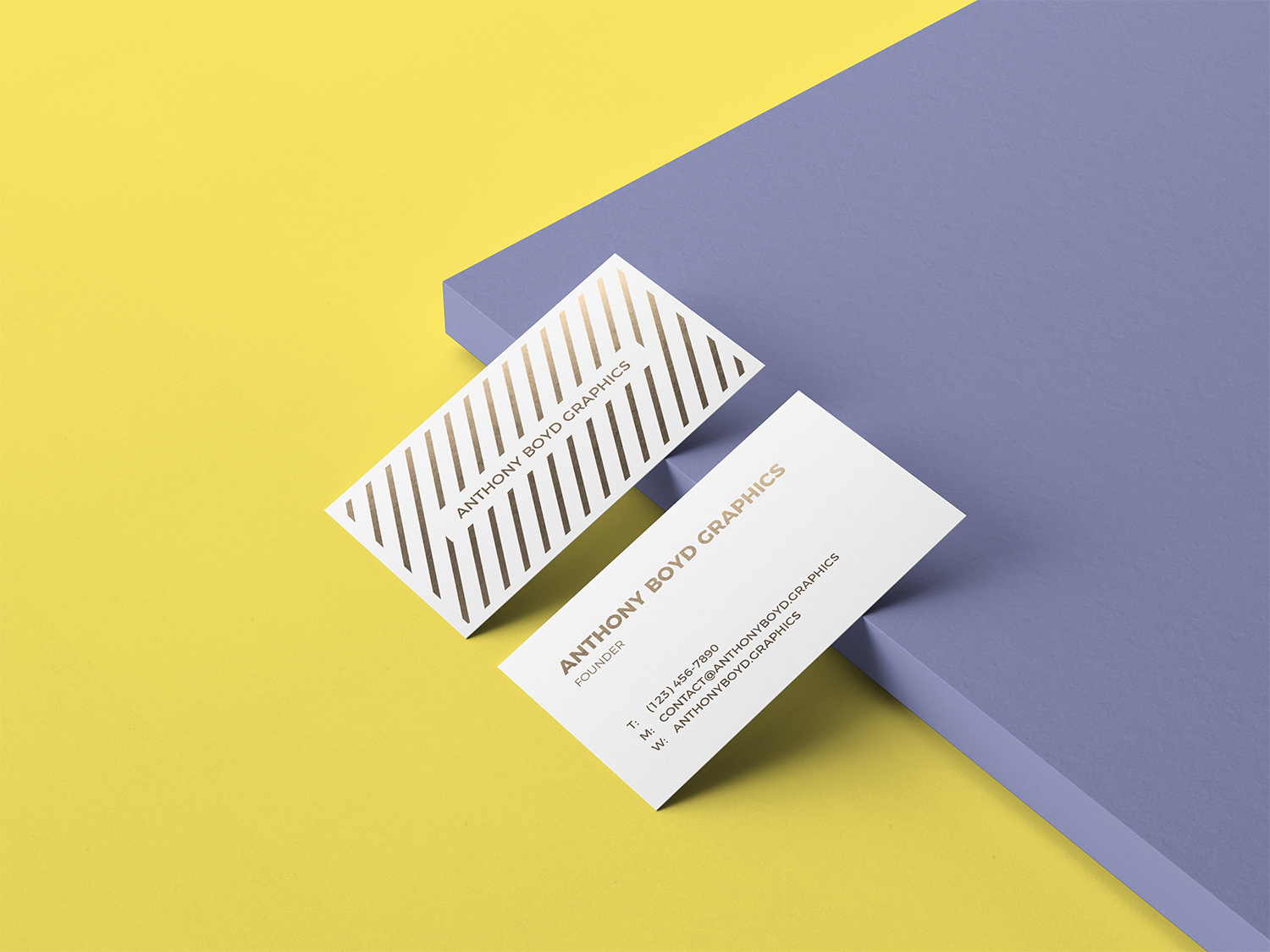 Free Business Card Mockup