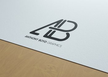 Paper Logo Branding Mockup