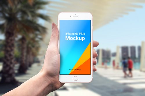 iPhone 6s Plus Outdoor Mockups PSD