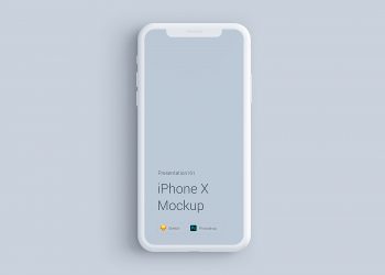 iPhone X Clay Mockup PSD